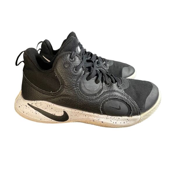 Nike Fly By Mid 2 Shoes Mens SIZE 8 Black White CU3503-004 Basketball Sneakers - Picture 1 of 8